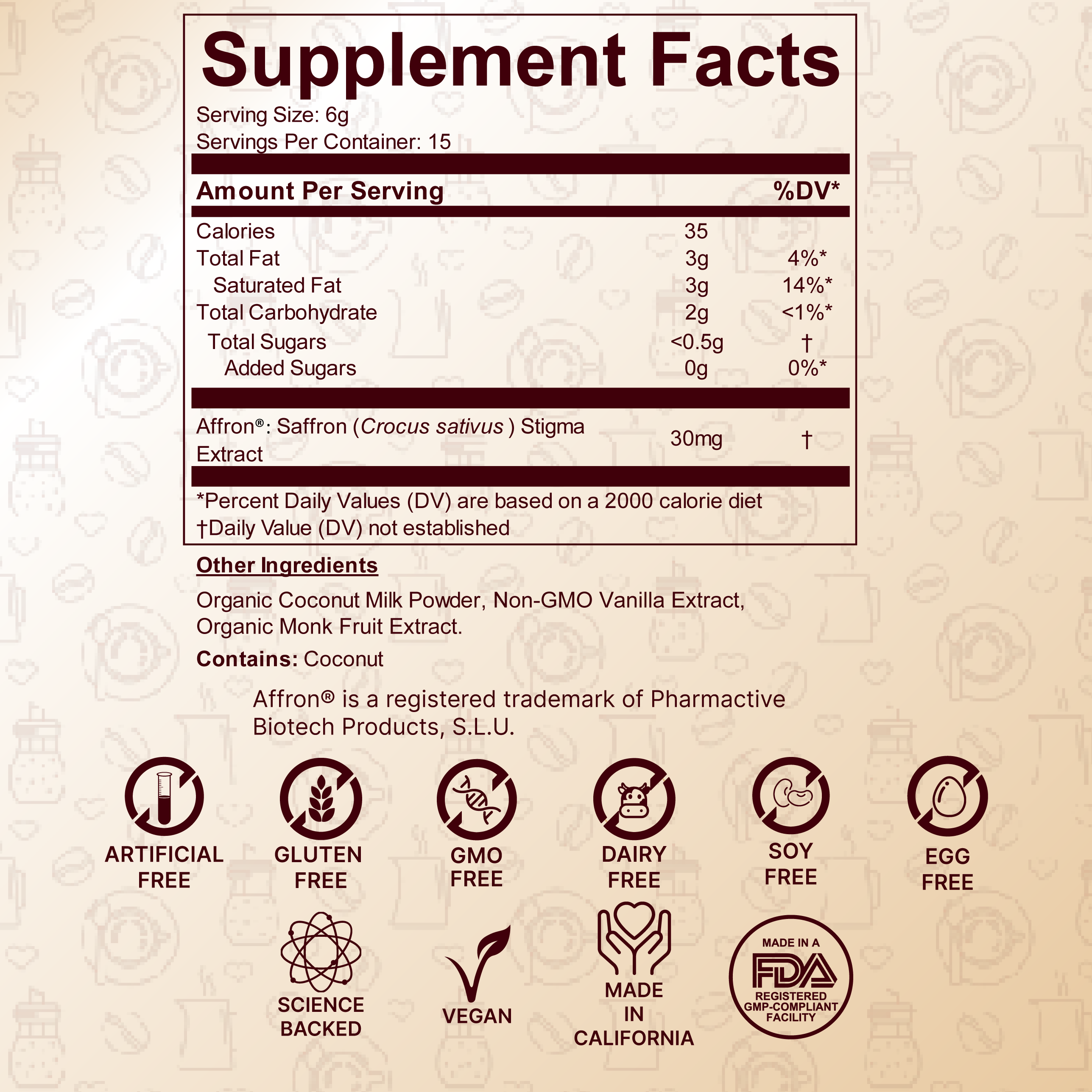 Super Happy - Saffron Vanilla Latte