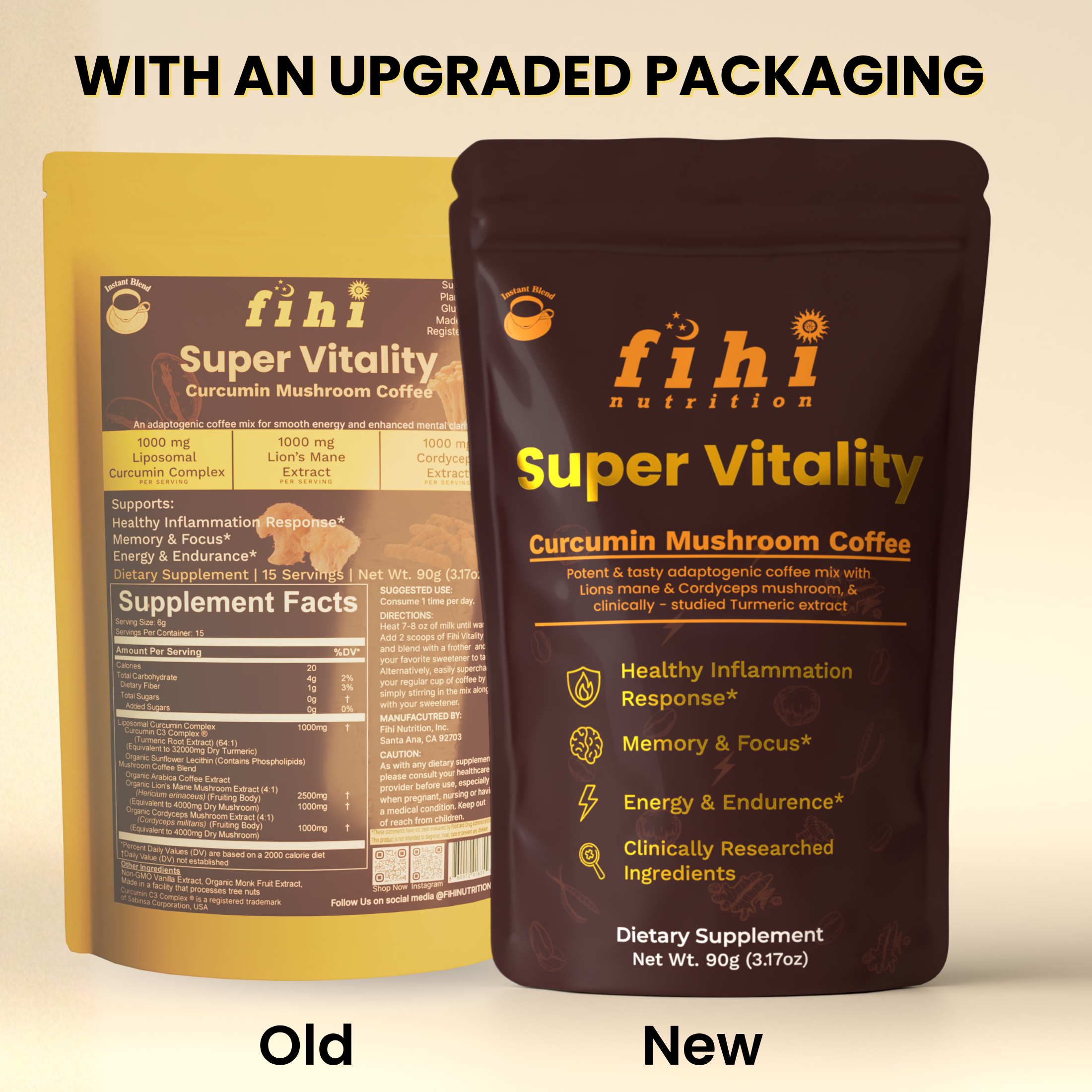 Super Vitality - Curcumin Mushroom Coffee