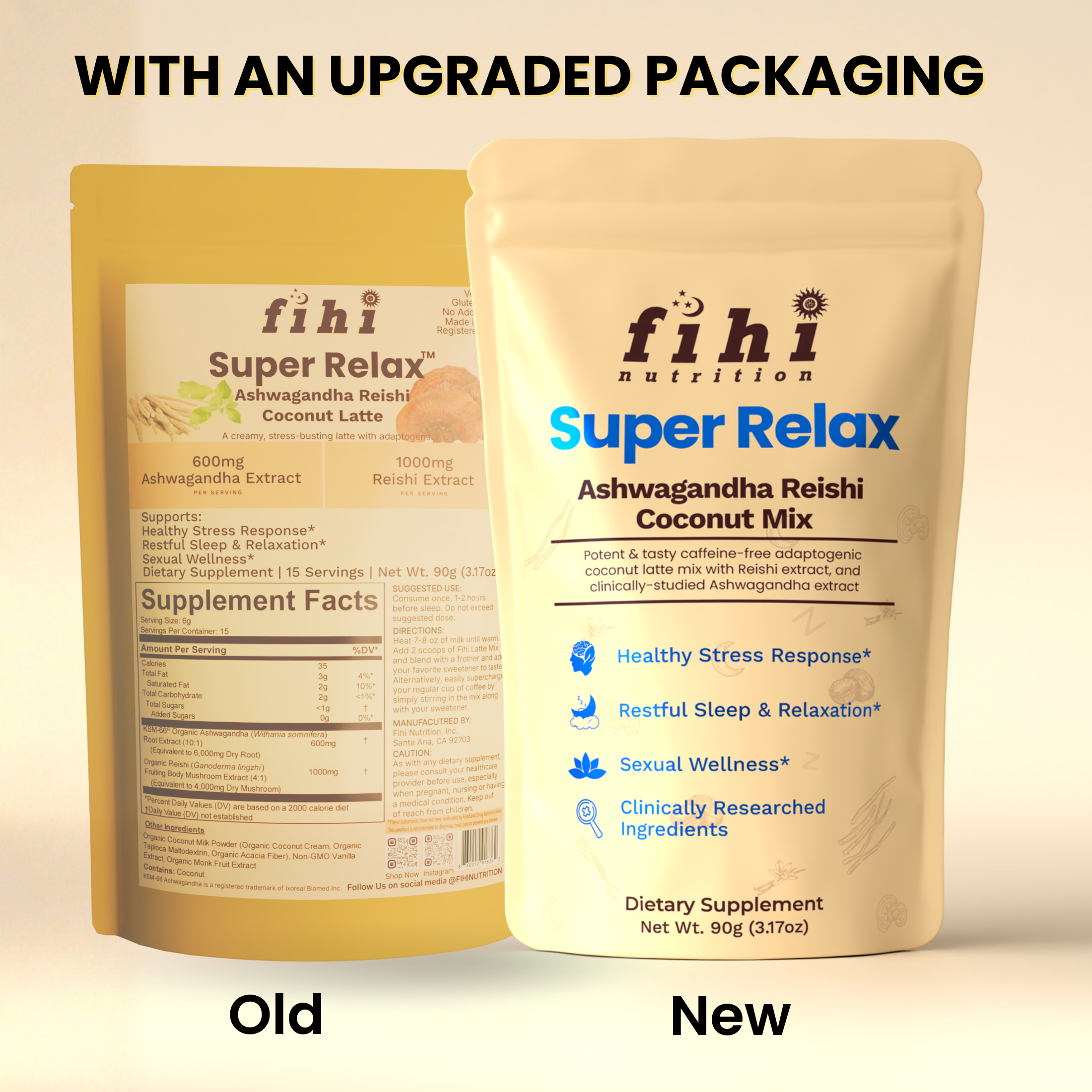 Super Relax - Ashwagandha Reishi Coconut Latte