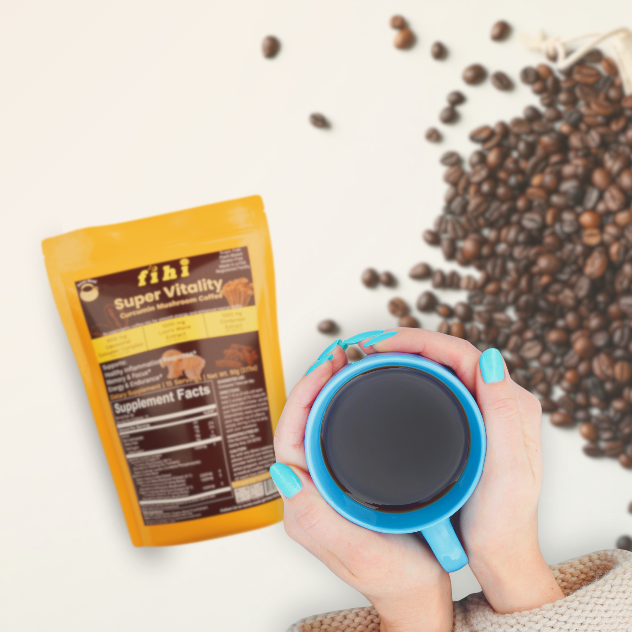 Super Vitality - Curcumin Mushroom Coffee