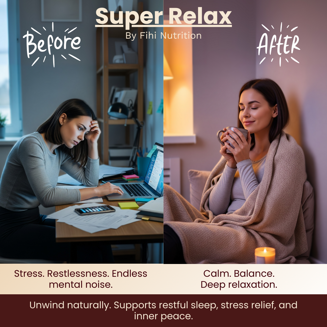 Super Relax - Ashwagandha Reishi Coconut Latte