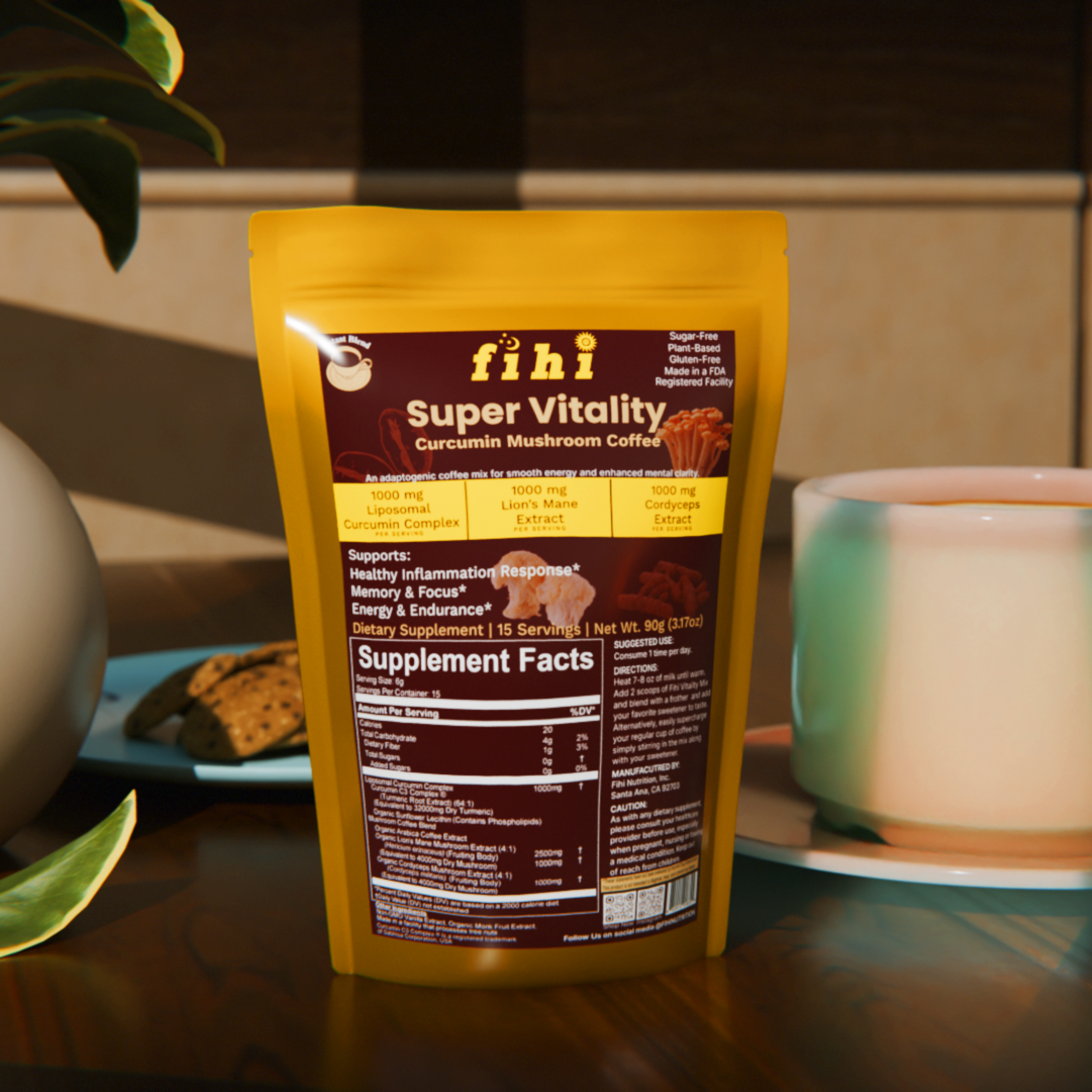 Super Vitality - Curcumin Mushroom Coffee
