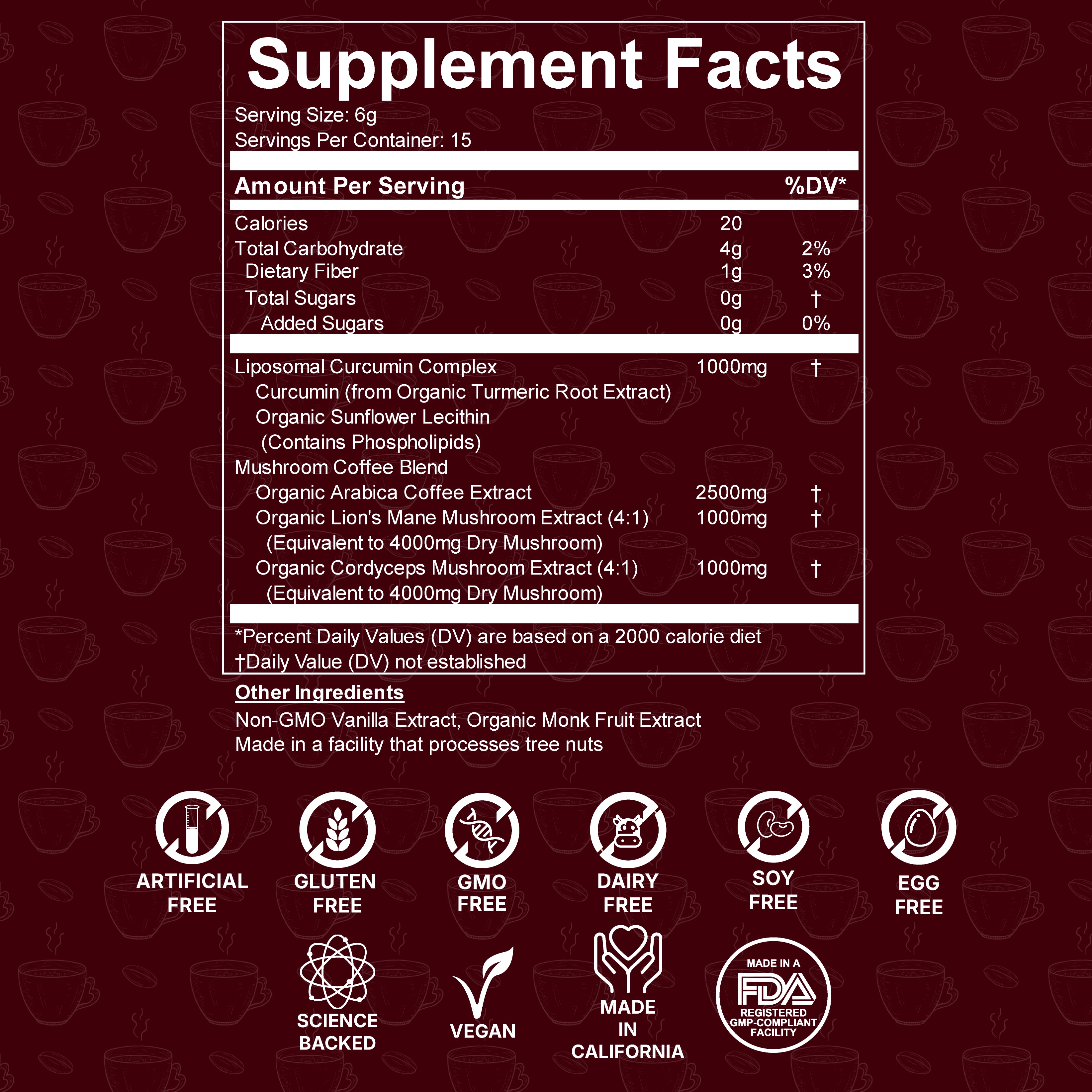 Super Vitality - Curcumin Mushroom Coffee