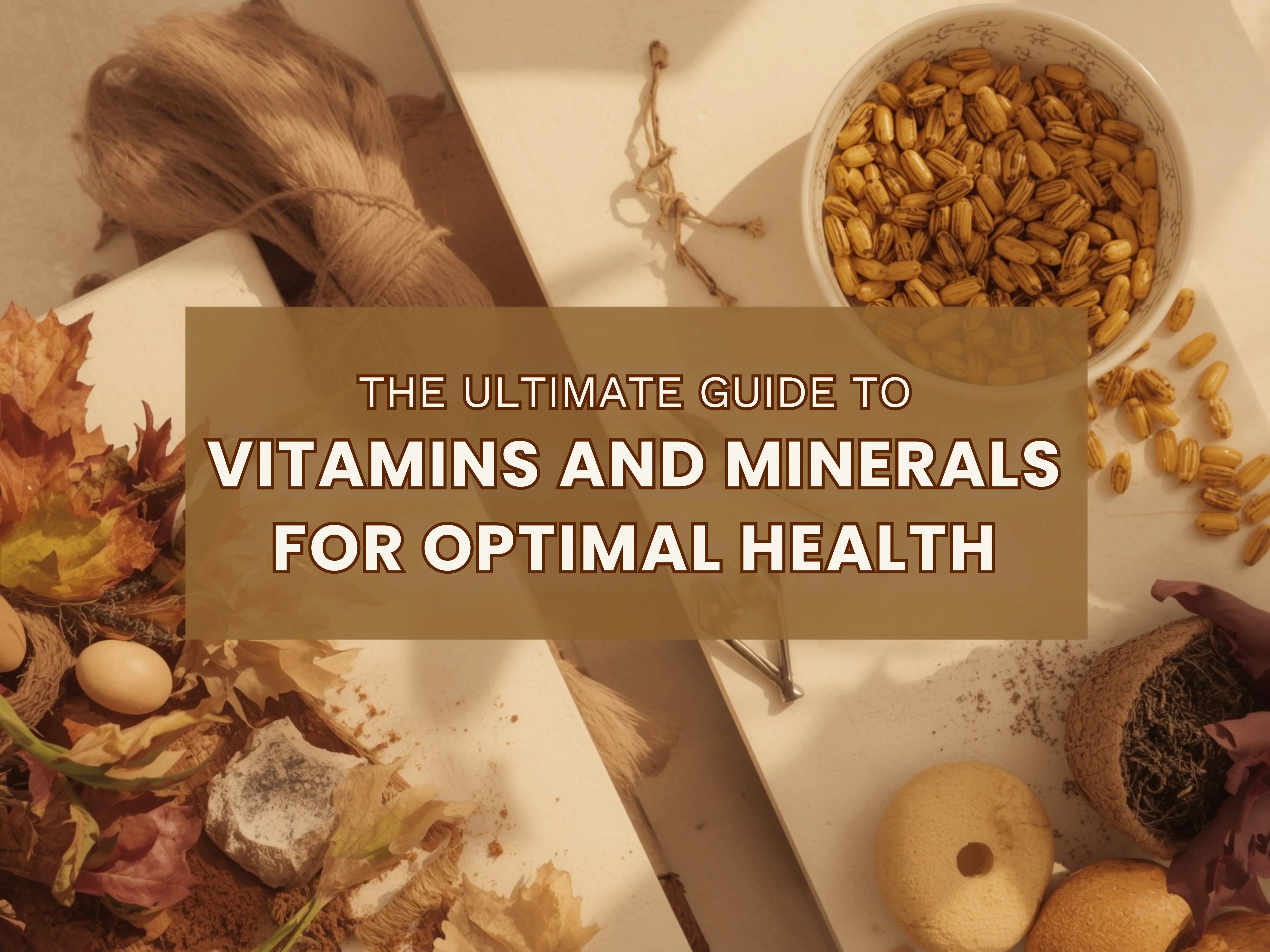 Vitamins and Minerals: The Essential Guide to Optimal Health & Benefits