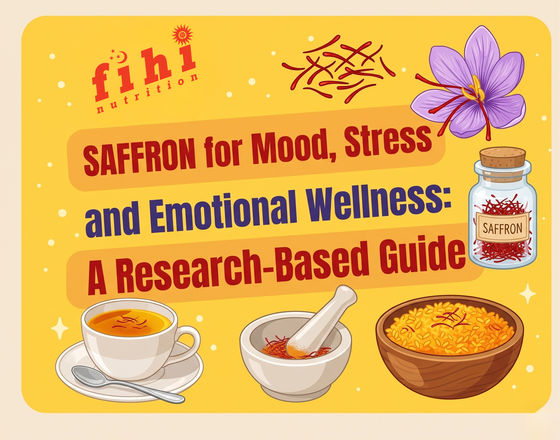 Saffron for Mood, Stress and Emotional Wellness: A Research-Based Guide