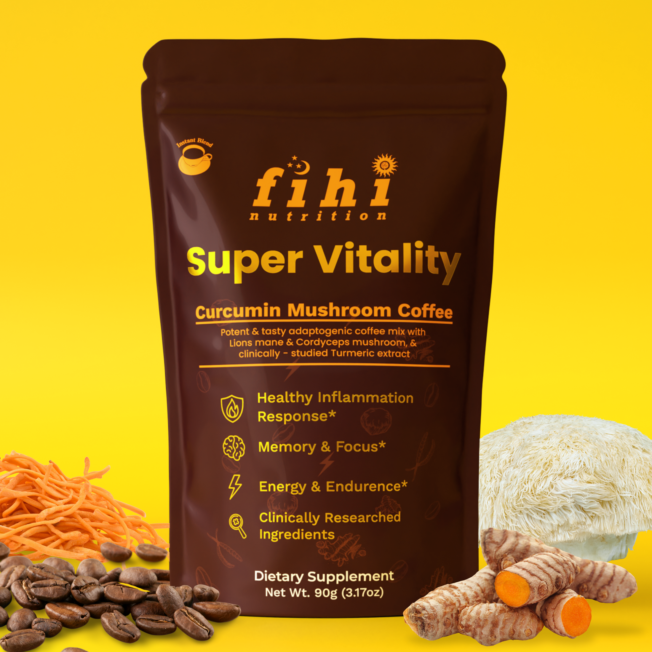 Super Vitality - Curcumin Mushroom Coffee