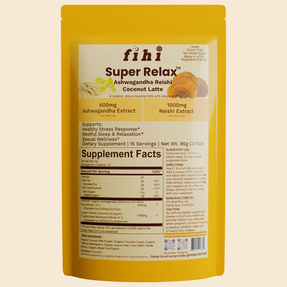 Super Relax - Ashwagandha Reishi Coconut Latte