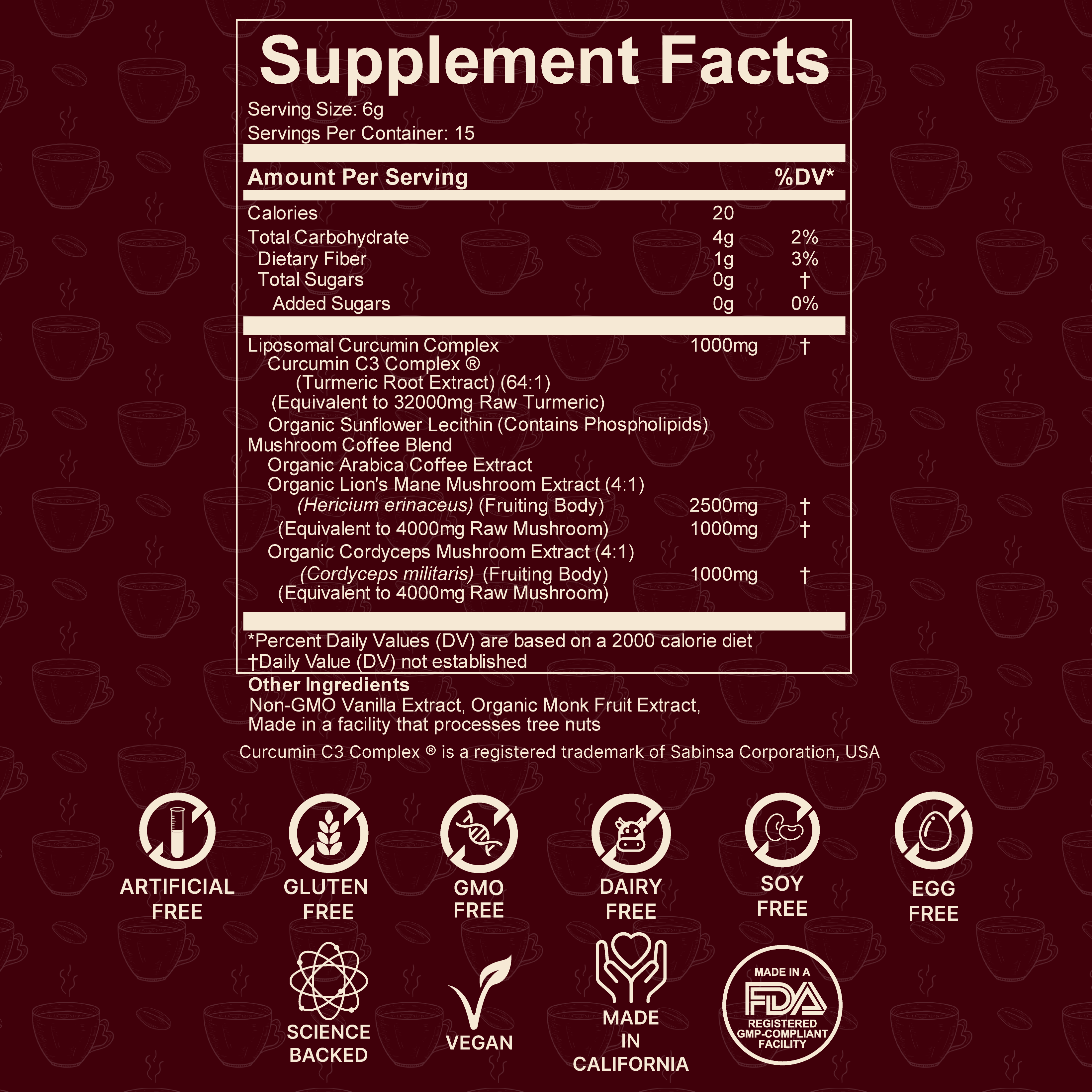 Energize your body, focus your mind. Super Vitality is a bold, smooth mushroom coffee infused with potent anti-inflammatory compounds, nootropics and adaptogens to fuel performance and mental clarity. With Liposomal Curcumin, Lion’s Mane, and Cordyceps, it’s designed to power your day with clean, plant-based energy – no crash, just clarity.
